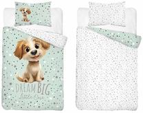 Детский комплект постельного белья Dream Big Little One PPG-164, белый цв./зеленый цв./коричневатый цв., 100 x 135 cm