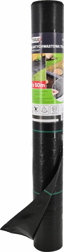 Agrotekstilė AWTools AW67127, juoda sp., 50 m x 1.1 m, 70 g/m²