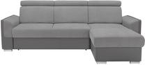 Kampinė sofa Elena II 2F.URCBK, pilka sp., 257 x 180 cm x 92 cm