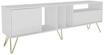 TV galds Kalune Design Mistico, zelta krās./balta krās., 180 cm x 35.5 cm x 58.7 cm