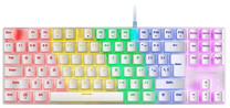 Vadu spēļu tastatūra Mars Gaming MK80 Brown, Angļu (US), balta krās.