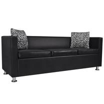 Sofa VLX 3-Seater 242208, juoda sp., 170 x 62.5 cm x 63 cm