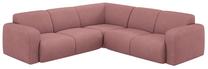 Kampinė sofa Micadoni Molino Chenille Rebel, rožinė sp., 252 x 252 cm x 75 cm