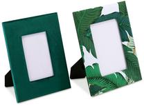 Nuotraukų rėmelis AmeliaHome Greno Set, 26 cm x 21 cm, žalia sp.