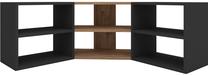 ТВ стол Kalune Design Verza, антрацитовый цв./коричневый цв., 29.6 см x 148.5 см x 43.6 см