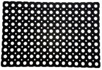 Durų kilimėlis Domoletti Rho 008, juoda sp., 80 cm x 120 cm x 1.6 cm