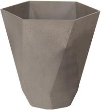 Puķu pods Home4you, kompozītmateriāls, Ø 29.5 cm, pelēka krās.