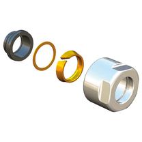 Savienojums Herz D15 M22, hroma krās., 22 mm - uzgriežņis, hromēta