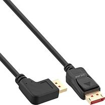 Kabelis InLine DisplayPort - DisplayPort 8K Left Angled 17155L Displayport, Displayport, 5 m, melna krās.