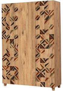 Spinta Kalune Design Leva Triangle, ruda sp., 48 cm x 120 cm x 189 cm
