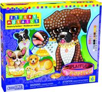 Radošais komplekts ORB Factory Sticky Mosaics Playful Puppies, daudzkrāsaina
