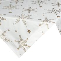 Staltiesė kvadratinė OSB-181-3, aukso/balta, 85 x 85 cm