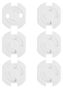 Apsauga elektros lizdui BabyOno Socket Outlet Safety Cover, balta sp., 6 vnt.