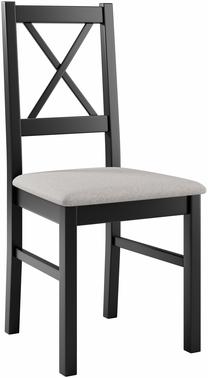 Стул для столовой ADRK Milo X, черный цв./светло-серый цв., 40 см x 43 см x 94 см