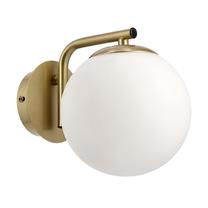 Lampa sienas Candellux Lighting Amadeo 21-35431, E14, 1 x 40 W, balta krās. / misiņa krās.