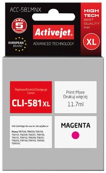 Rašalinio spausdintuvo kasetė ActiveJet ACC-581MNX, raudona sp.