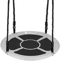 Ligzdas šūpoles Springos Nest Swing, 110 cm, melna krās./pelēka krās.