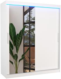 Spinta ADRK Tom LED, balta sp., 58 cm x 180 cm x 215 cm, su veidrodžiu