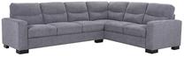 Kampinė sofa Home4you Hermy 14189, pilka sp., dešininė, 294 x 230 cm x 92 cm