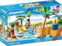 Konstruktorius Playmobil My Life Childrens Pool With Whirlpool 71529, 53 vnt., įvairių spalvų