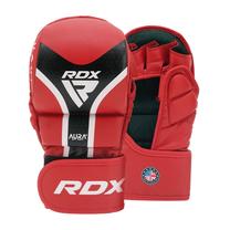 MMA cimdi RDX Shooter Aura Plus T-17, melns krās./sarkana krās., S