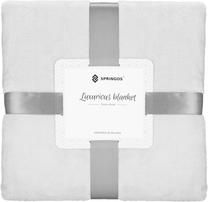 Pleds Springos Luxurious Blanket Extra Thick, gaiši pelēka krās., 150 cm x 200 cm