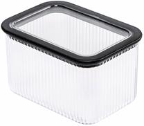 Kuivaine konteiner Branq Neroli, 1 l, läbipaistev v./must v.