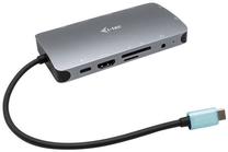 Dokstacija i-Tec USB-C Metal Nano Dock, pelēka krās.