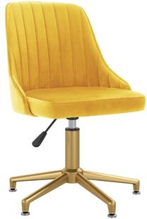 Darba krēsls VLX Swivel Office, 56 x 51 x 82 - 94 cm, dzeltena krās.