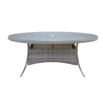 Lauko stalas Home4you Trento, šviesiai pilka sp., 180 cm x 100 cm x 75 cm