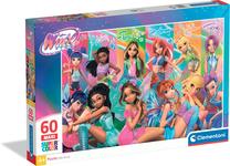 Dėlionė Clementoni Winx 26301, 42 cm x 62 cm, 60 vnt., įvairių spalvų
