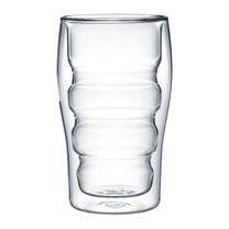 Dvigubo stiklo stiklinių rinkinys Ambition Ripple, skaidri sp., 0.45 l