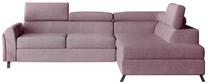 Kampinė sofa Kairos Soro 61, rožinė sp., dešininė, 200 x 265 cm x 95 cm