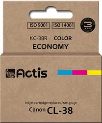Tintes printera kasetne Actis Standard KC-38R, zila krās./sarkana krās./dzeltena krās., 12 ml