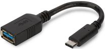 Adapteris Assmann AK-300315-001-S USB / USB USB 3.0 A female, USB 3.0 male, 0.15 m, melna krās.