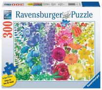 Пазл Ravensburger Flowers rainbow 17129, 50 см x 70 см, 300 шт., многоцветный