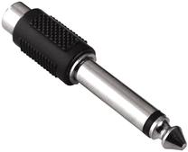 Adapteris Hama udio Adapter RCA Socket To 6.35mm, melna krās.