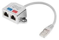 Adapteris Lanberg RJ-45, sidabro sp.