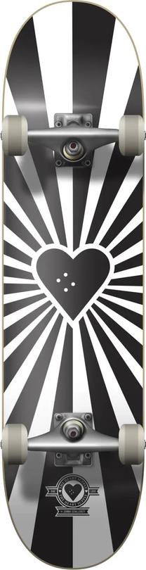 Skrituļdēlis Heart Supply Burst Logo Complete, balta krās./melna krās.