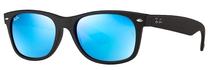 Sporta saulesbrilles Ray-Ban New Wayfarer Flash RB2132 622/17, 52 mm, zila krās./melna krās.