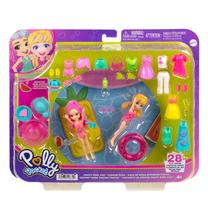 Figūrėlių rinkinys, su priedais Mattel Polly Pocket HNF51, 28 vnt., (spalva/dizainas parenkami atsitiktine tvarka)