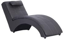 Masažinis gultas VLX Faux Leather 281348, pilka sp., 54 cm x 145 cm x 72 cm