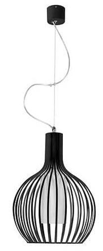 Valgusti rippuv Coco Black THK-043188=, E27, 1 x 60 W, valge v. / must v.