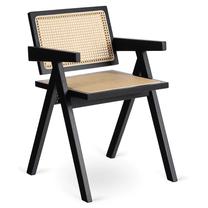Valgomojo kėdė Madera, matinė, juoda sp./smėlio sp., 55 cm x 52 cm x 75 cm