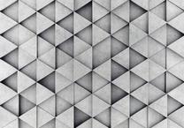 Fototapete Artgeist Grey Triangles LFT1104, 140 cm x 200 cm