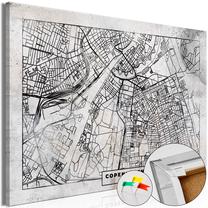 Kamštinė reprodukcija Artgeist Copenhagen Plan, k-c-0141-p-a, 60 cm x 40 cm