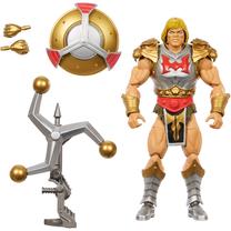 Žaislinė figūrėlė, su priedais Mattel Masters Of The Universe New Eternia He-Man, 18 cm, aukso sp./raudona sp./pilka sp.