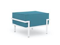 Lauko pufas Calme Jardin Cannes CAL_POUF_83_F1_CANNES4, mėlyna sp./balta sp., 50 cm x 65 cm x 44 cm