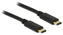 Vads Delock USB 2.0 C male, USB 2.0 C male, 0.5 m, melna krās.