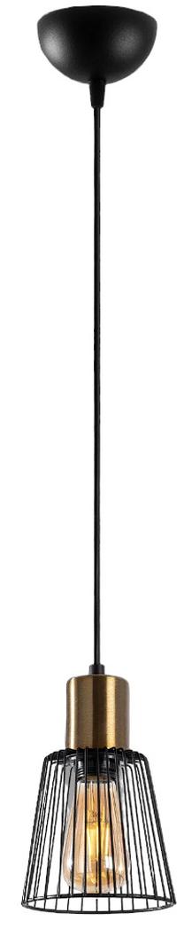Valgusti rippuv Opviq Kemtel 11850 942FLG1398, E27, 1 x 40 W, kuldne v./must v. / must v.